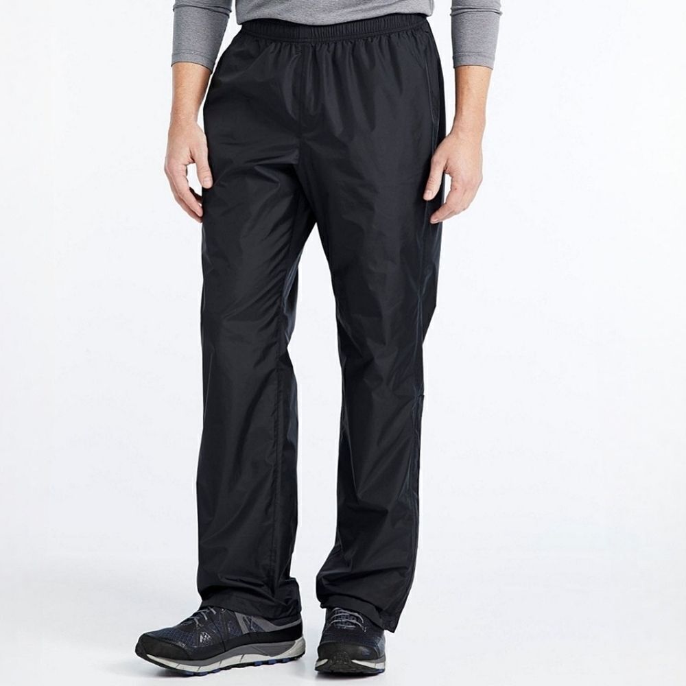 L.L. Bean Men's Black Trail Rain Pants